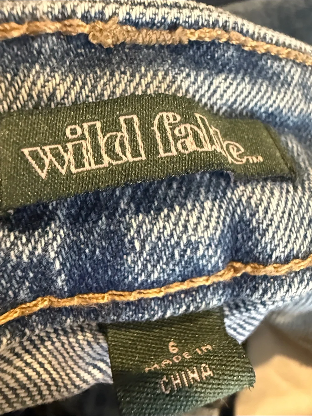 wild fable Straight-Leg Distressed Jeans in Blue